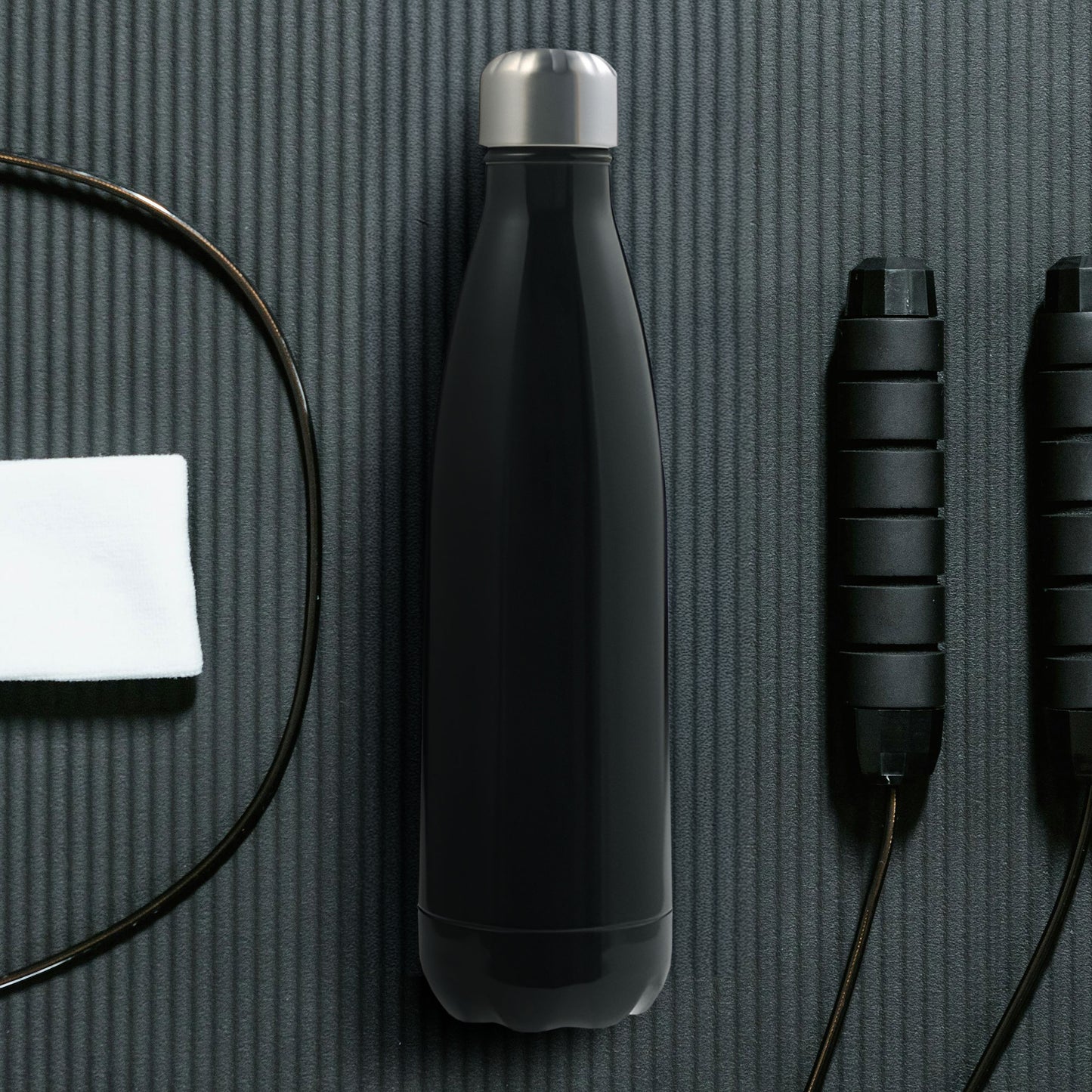 Black 500ml Stainless Steel Insulated Vacuum-Water Bottle