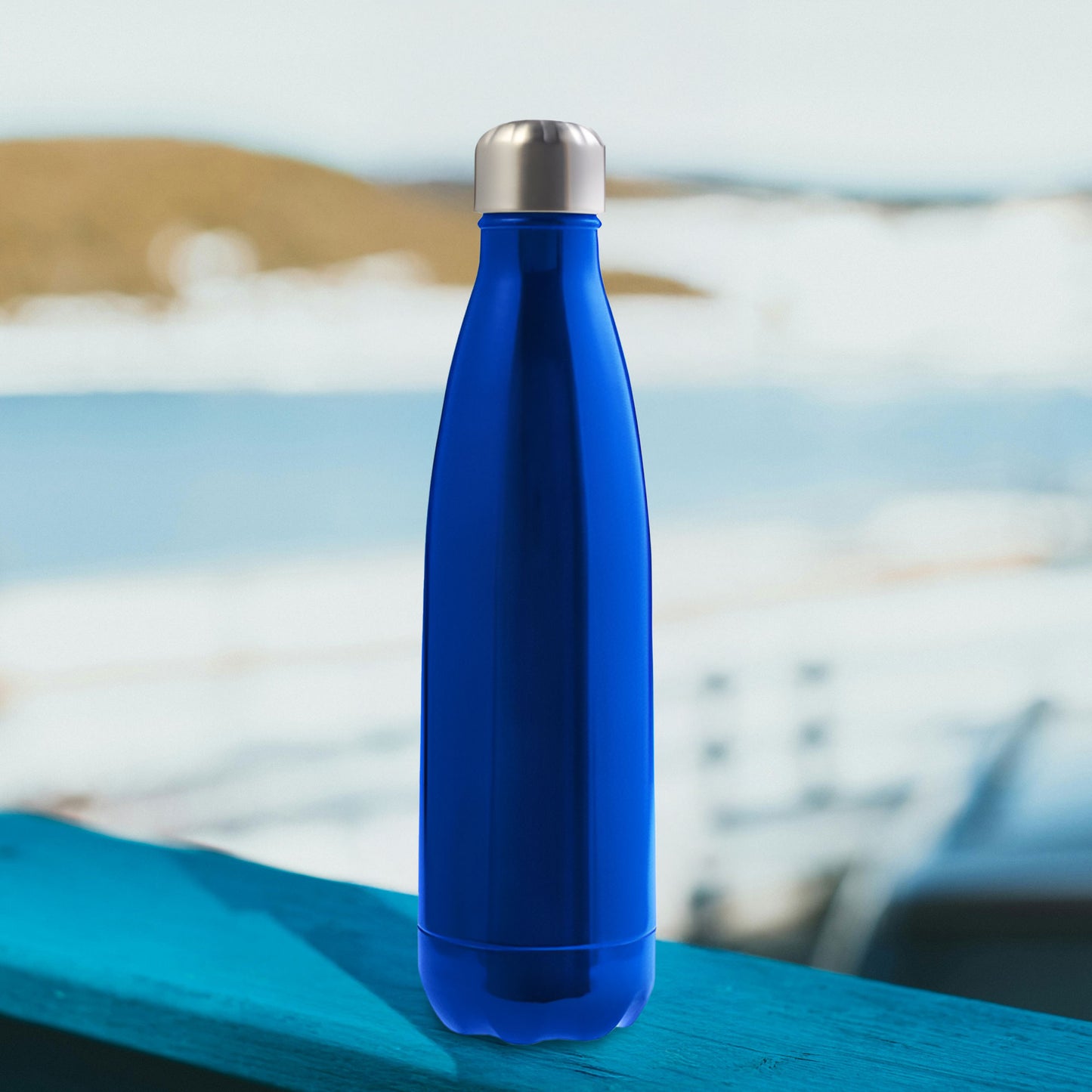Blue 500ml Stainless Steel Insulated Vacuum-Water Bottle