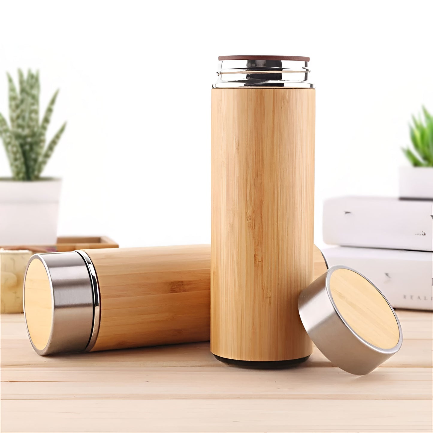 Bamboo Insulated Water Bottle